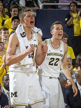 Moritz Wagner (13) and Duncan Robinson (22)