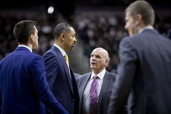 Juwan Howard and Phil Martelli