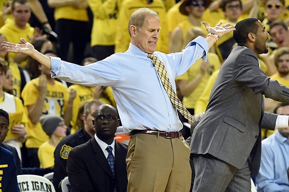 John Beilein, Bacari Alexander, and LaVall Jordan