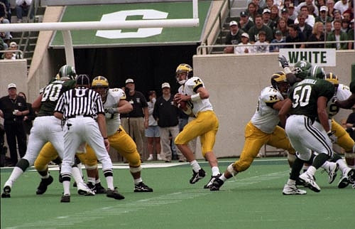 Tom Brady (10), David Brandt (67), Steve Hutchinson (76), and Jeff Backus (79)