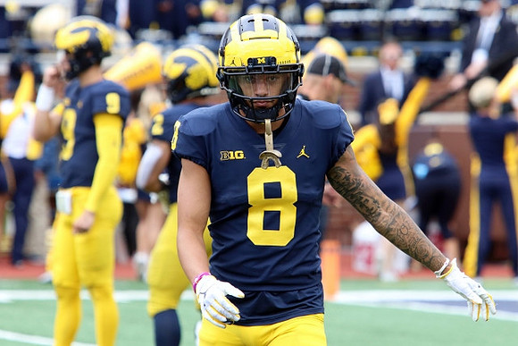 Ronnie Bell (8) and J.J. McCarthy (9)