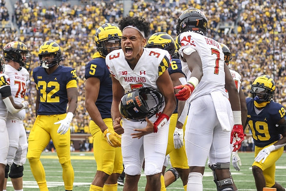 Jaylen Harrell (32), DJ Turner (5), R.J. Moten (6), and Rod Moore (19)