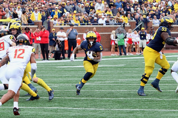 Blake Corum (2) and Trente Jones (53)