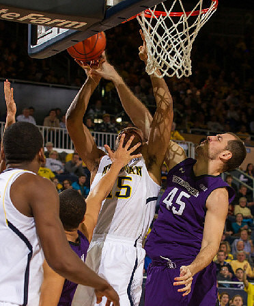 Glenn Robinson III (1) and Jon Horford (15)