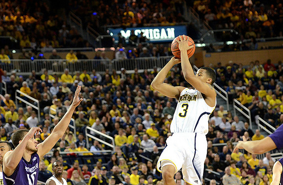 Trey Burke (3) and Tim Hardaway Jr. (10)