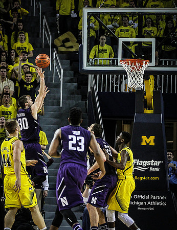 Max Bielfeldt (44) and Caris LeVert (23)
