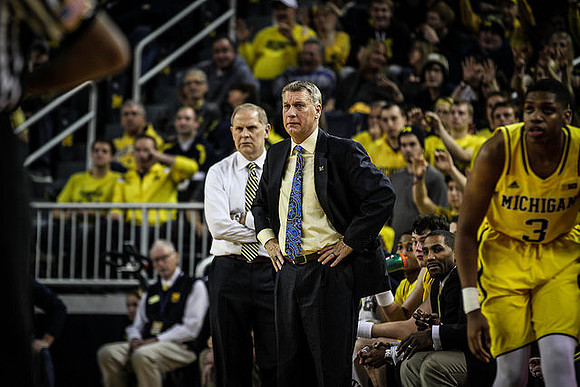 John Beilein, Jeff Meyer, LaVall Jordan, and Kameron Chatman (3)