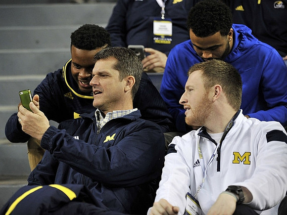Jim Harbaugh and Jay Harbaugh