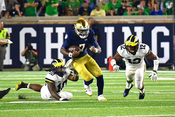 Devin Bush (10) and Josh Ross (12)