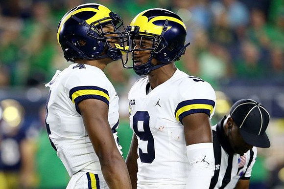 Nico Collins (4) and Donovan Peoples-Jones (9)