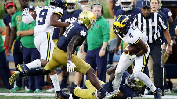 Donovan Peoples-Jones (9) and Nico Collins (4)