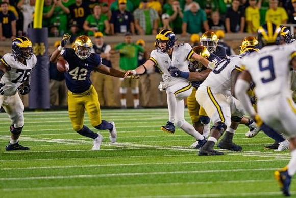 Juwann Bushell-Beatty (76), Shea Patterson (2), Michael Onwenu (50), and Donovan Peoples-Jones (9)