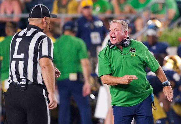 Notre Dame Head Coach Brian Kelly