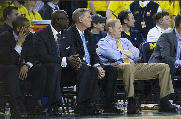 LaVall Jordan, Bacari Alexander, Jeff Meyer, and John Beilein