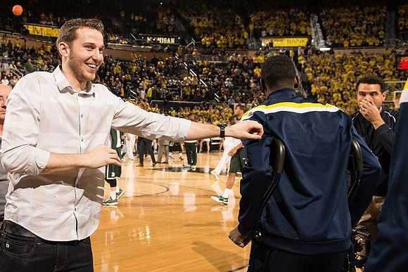 Nik Stauskas and Caris LeVert (23)