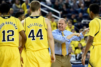 Muhammad-Ali Abdur-Rahkman (12), Max Bielfeldt (44), John Beilein, and Muhammad-Ali Abdur-Rahkman (12)
