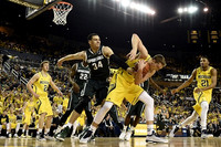Ricky Doyle (32), Spike Albrecht (2), Mark Donnal (34), and Zak Irvin (21)