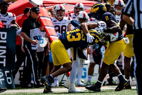 Wesley Walker (13) and Josaiah Stewart (0)