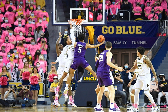 Kobe Bufkin (2), Moussa Diabate (14), Terrance Williams II (5), DeVante' Jones (12), and Eli Brooks (55)