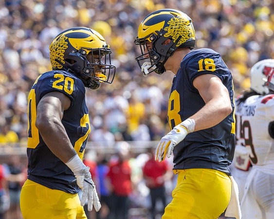 Kalel Mullings (20) and Colston Loveland (18)
