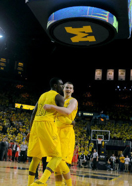 Tim Hardaway Jr. (10) and Nik Stauskas (11)