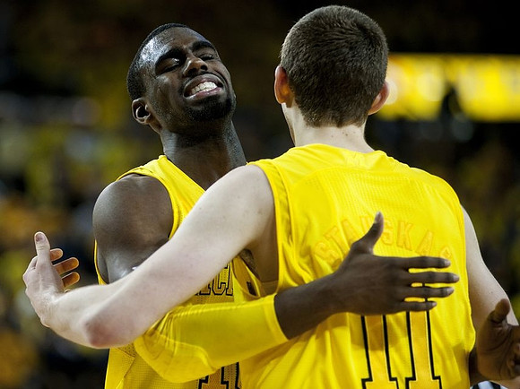 Tim Hardaway Jr. (10) and Nik Stauskas (11)