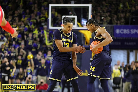 Jett Howard (13) and Kobe Bufkin (2)