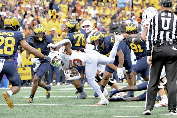 Quinten Johnson (28), Jaishawn Barham (1), Kenneth Grant (78), Mason Graham (55), and Cameron Brandt (91)