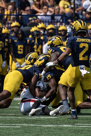 Cameron Brandt (91), Ernest Hausmann (15), Ike Iwunnah (92), and Will Johnson (2)