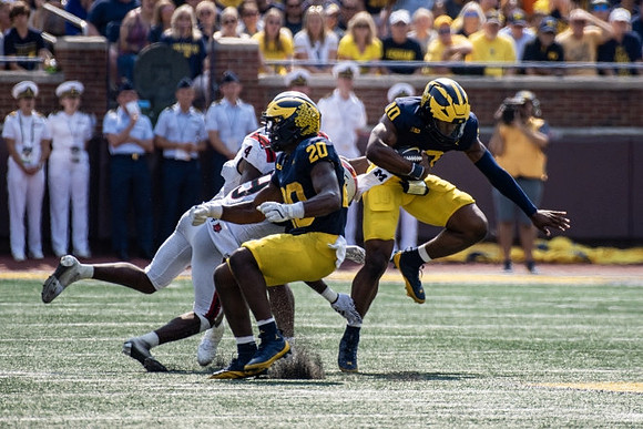 Kalel Mullings (20) and Alex Orji (10)