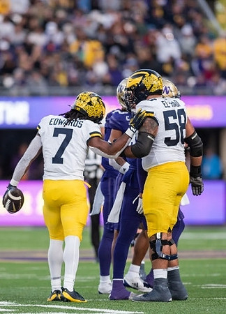 Donovan Edwards (7) and Giovanni El-Hadi (58)