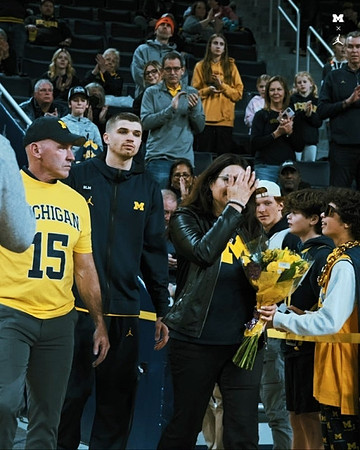Joey Baker (15) and Senior Day