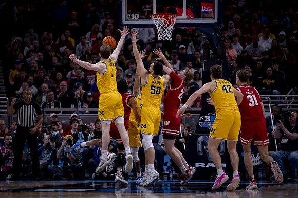 Danny Wolf (1), Vladislav Goldin (50), Will Tschetter (42), and Nimari Burnett (4)