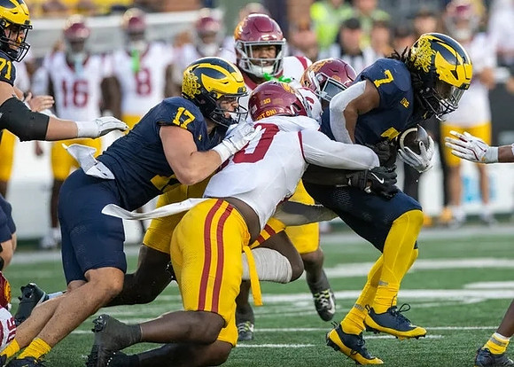 Evan Link (71), Marlin Klein (17), and Donovan Edwards (7)