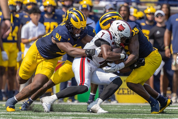 Cameron Brandt (91), Ernest Hausmann (15), and Makari Paige (7)