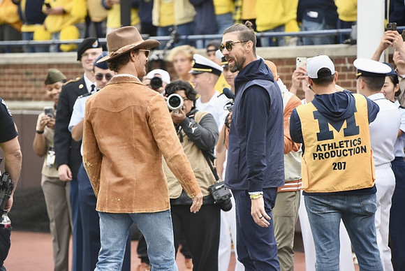 Matthew McConaughey  and Michael Phelps