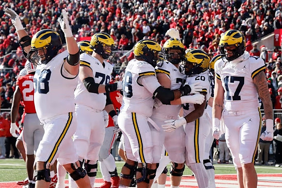 Giovanni El-Hadi (58), Donovan Edwards (7), Giovanni El-Hadi (58), Evan Link (71), Kalel Mullings (20), and Marlin Klein (17)