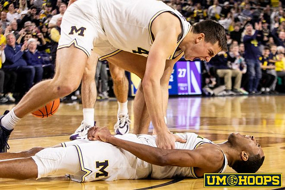 Will Tschetter (42) and Nimari Burnett (4)