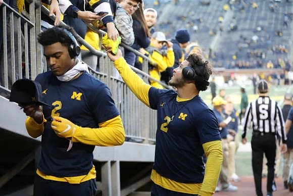 Will Johnson (2) and Blake Corum (2)