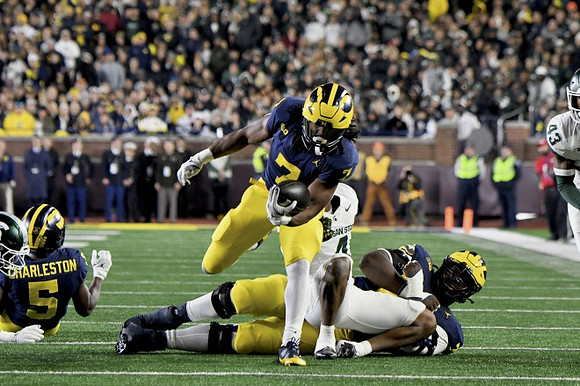 C.J. Charleston (5), Donovan Edwards (7), and Myles Hinton (78)