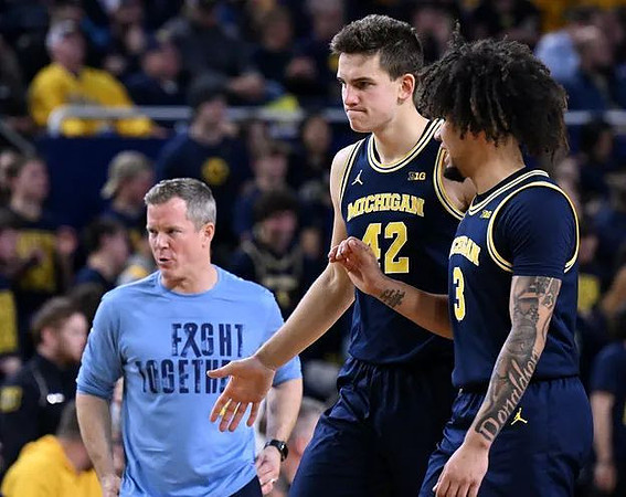 Dusty May, Will Tschetter (42), and Tre Donaldson (3)