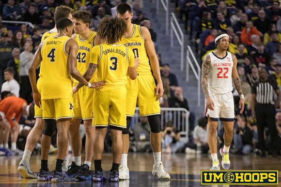 Nimari Burnett (4), Danny Wolf (1), Will Tschetter (42), Tre Donaldson (3), and Vladislav Goldin (50)