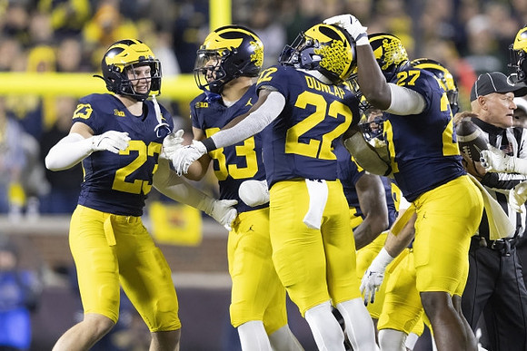 Jordan Marshall (23), Zack Marshall (83), Tavierre Dunlap (22), and Tyler McLaurin (27)