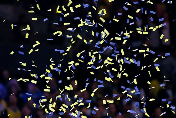 Maize and Blue Confetti