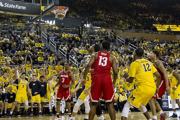 Moritz Wagner (13), Muhammad-Ali Abdur-Rahkman (12), and Derrick Walton Jr. (10)