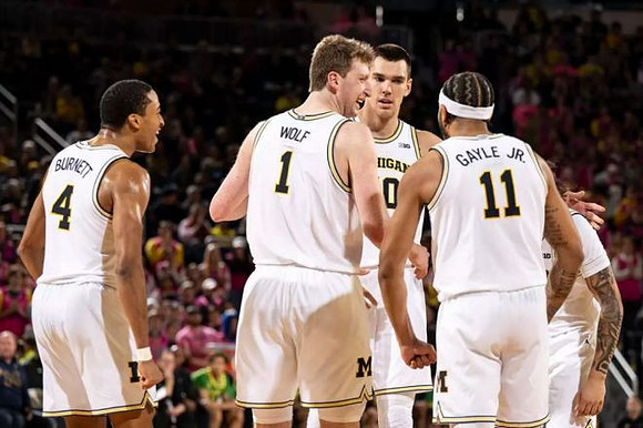 Nimari Burnett (4), Danny Wolf (1), Vladislav Goldin (50), Roddy Gayle Jr. (11), and Tre Donaldson (3)