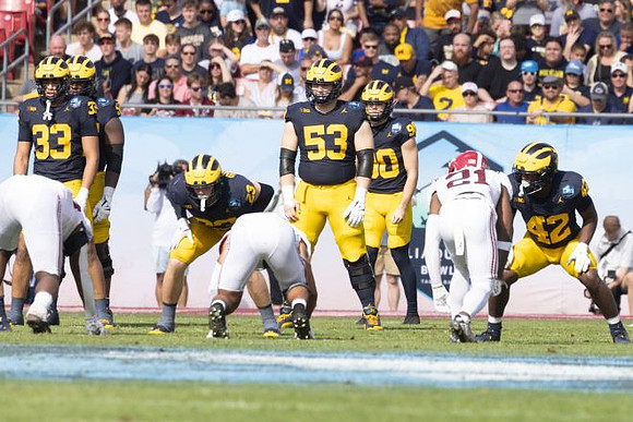 Dominic Nichols (33), Cole Sullivan (23), Jake Guarnera (53), Hudson Hollenbeck (90), and TJ Guy (42)