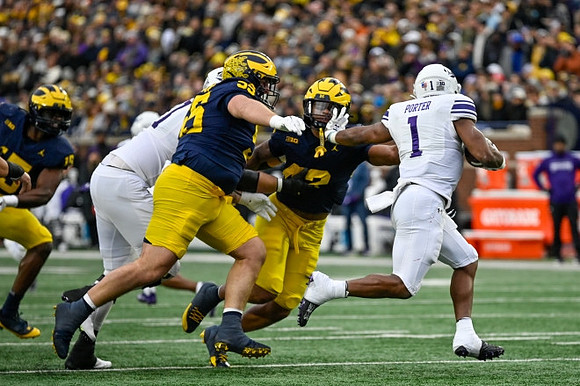 Mason Graham (55), TJ Guy (42), and Ernest Hausmann (15)