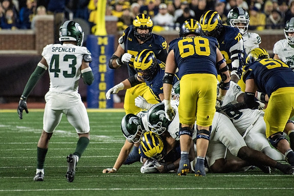 Giovanni El-Hadi (58), Evan Link (71), Josh Priebe (68), Myles Hinton (78), Greg Crippen (51), and Donovan Edwards (7)