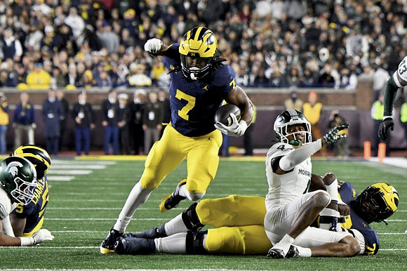 C.J. Charleston (5), Donovan Edwards (7), and Myles Hinton (78)
